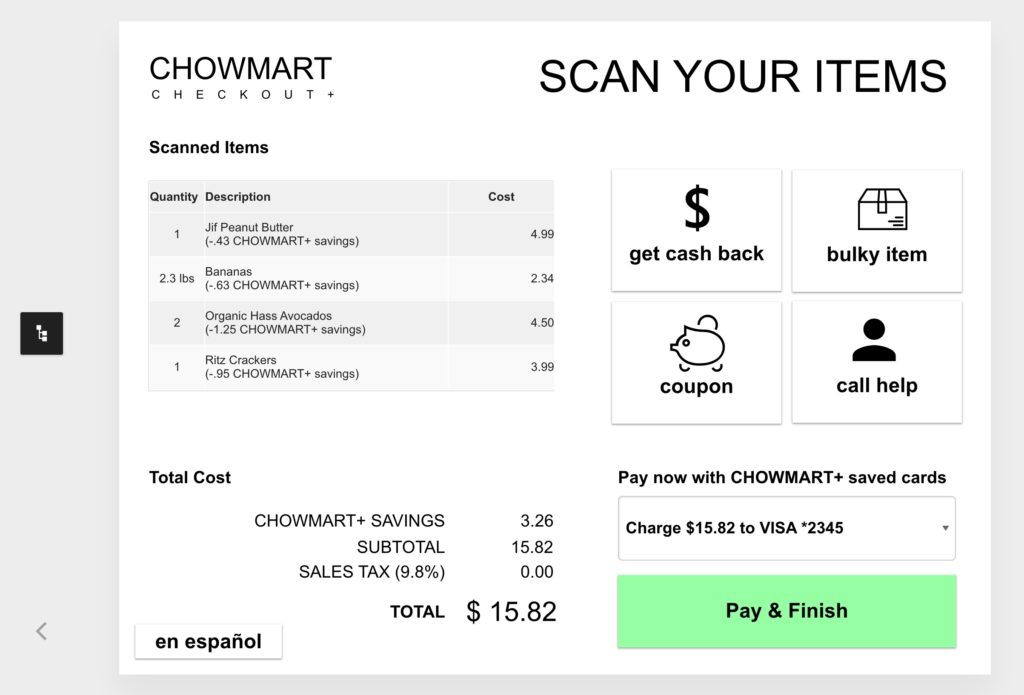 Clickable prototype from UX Pin